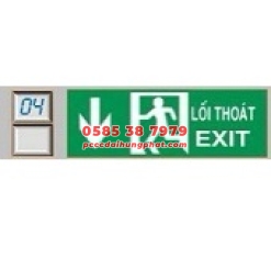 Đèn exit chỉ dẫn hướng xuống kemtom (1 mặt và 2 mặt)